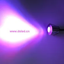 DHL! IP67, CE, высокое качество 3 Вт RGB светодиодный встраиваемый свет. RGB светодиодная лампочка для подножки, RGB 3в1, EDISON, DS-11-1-3W-RGB