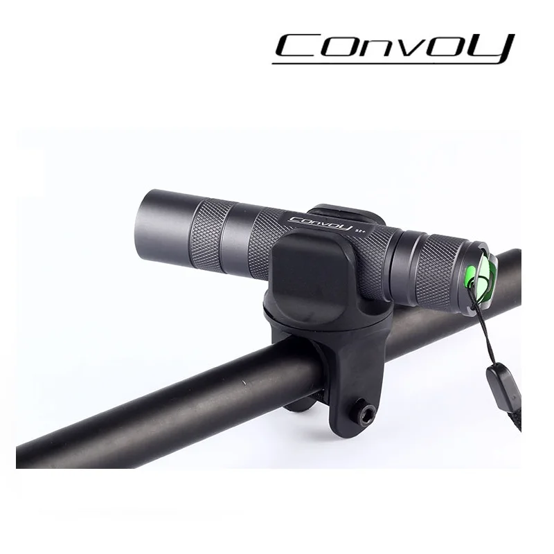 Convoy S2+ Cree XM-L2 U2 EDC светодиодный фонарь, фонарь, фонарь для велосипеда, велосипедный фонарь от фонарика 18650 Bettery-серый