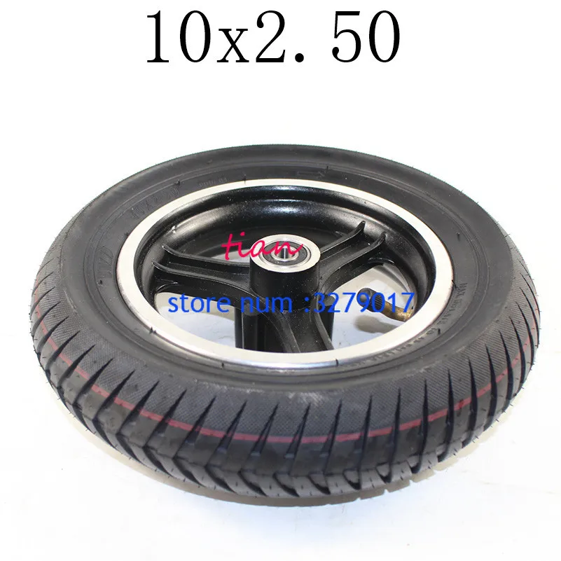 Горячая 10x2,50 колеса 10 'ступица 10*2,5 дюймов ступица колеса электрический скутер внутренняя трубка Внешняя Труба взрывозащищенные шины