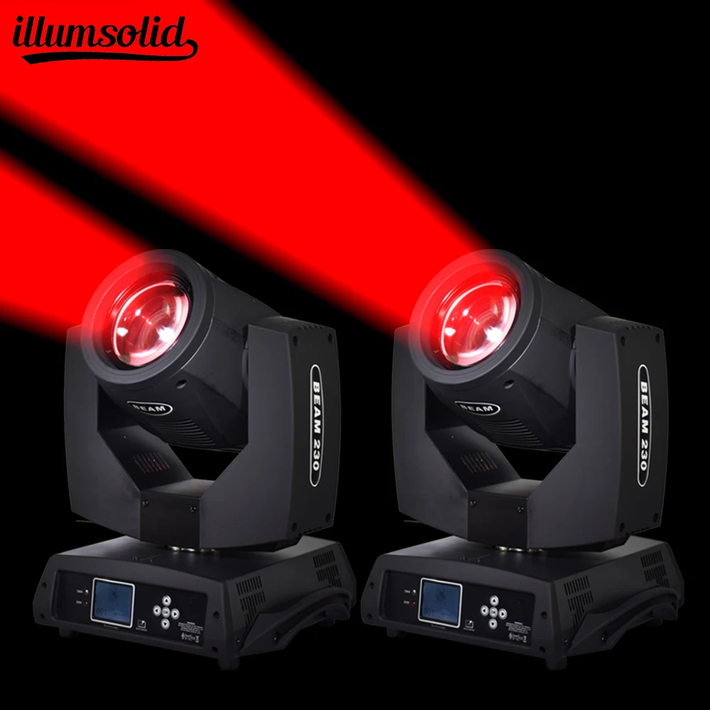 

2Pcs/lot Stage Lighting Beam Spot 230W Moving Head DMX 7r Bulb 14 Colors Gobo for Disco Club DJ Christmas Birthday Party Effect