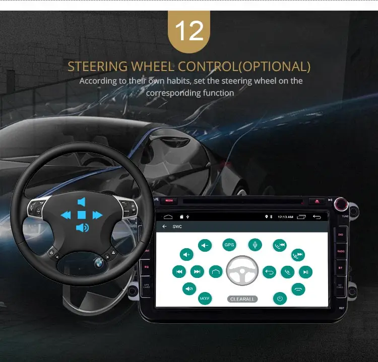 Cheap LJDA 2 Din Android 9.0 Car DVD player For Volkswagen Skoda Passat B6/B7/CC Polo Golf Sharan Caddy Bora Car GPS Radio Multimedia 14