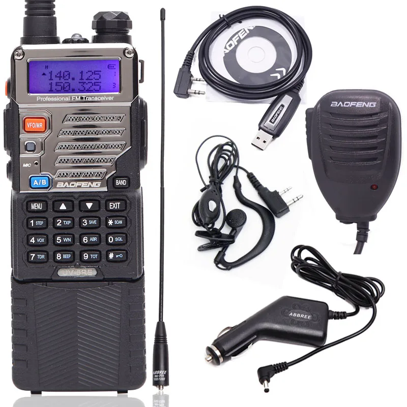 BaoFeng UV-5RE Walkie Talkie 8 Вт высокое Мощность Обновление версии baofeng uv5re 128CH 8 ватт УКВ УФ 5RE ветчиной двухстороннее радио