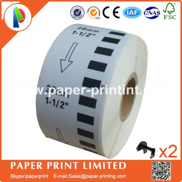 200 рулонов Brother DK 22225 Совместимость Etiketten 38 мм x 30 48 м Непрерывная этикетка для QL570 2225