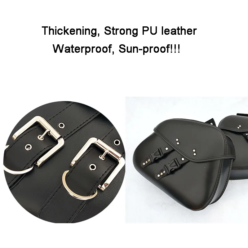 Sportster Motorcycle Saddle Bags For Harley Softail Pu Leather Side Tool Bag Luggage alforjas para moto bag sacoche bolso moto (5)