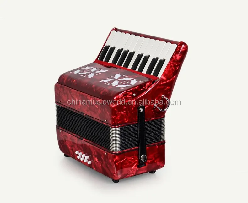 Afanti Excellent sound  AFA-03 22keys/ 8Bass button Red color Children Accordion 