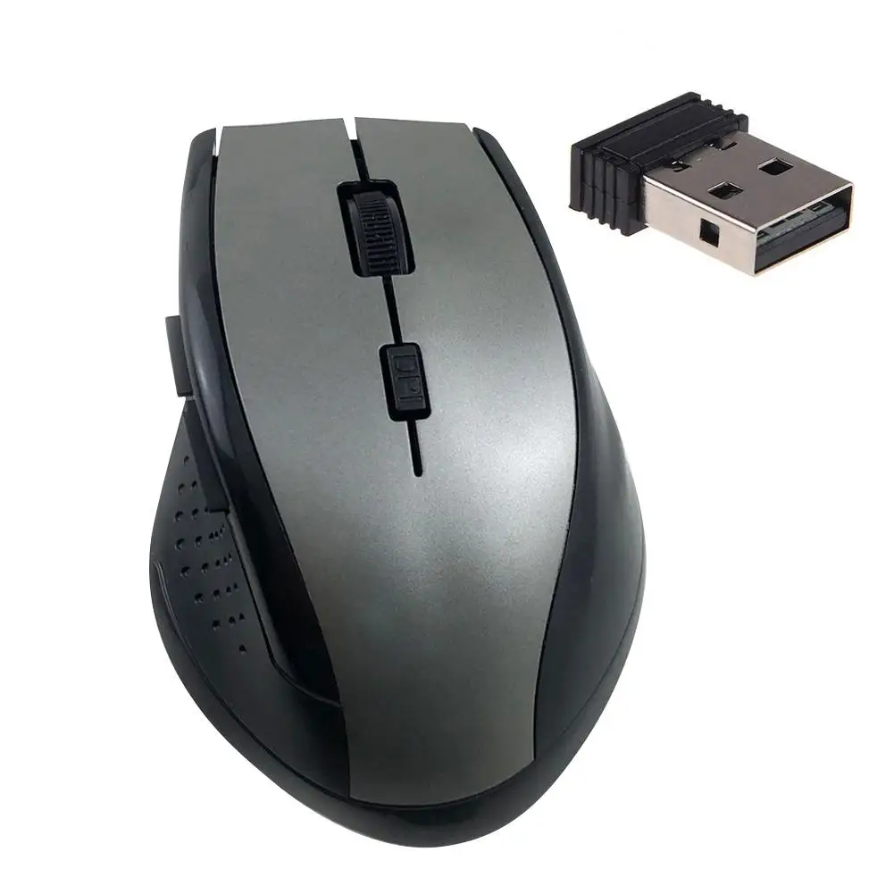Эргономичная Оптическая Беспроводная игровая мышь с 6 клавишами 3200 dpi 2,4 GHz для ПК и ноутбука