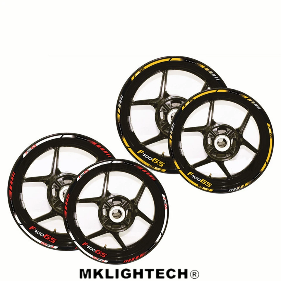 

12 X Thick Edge Outer Rim Sticker Stripe Wheel Decals Motorcycle FIT BMW F700GS F 700GS ADVENTURE