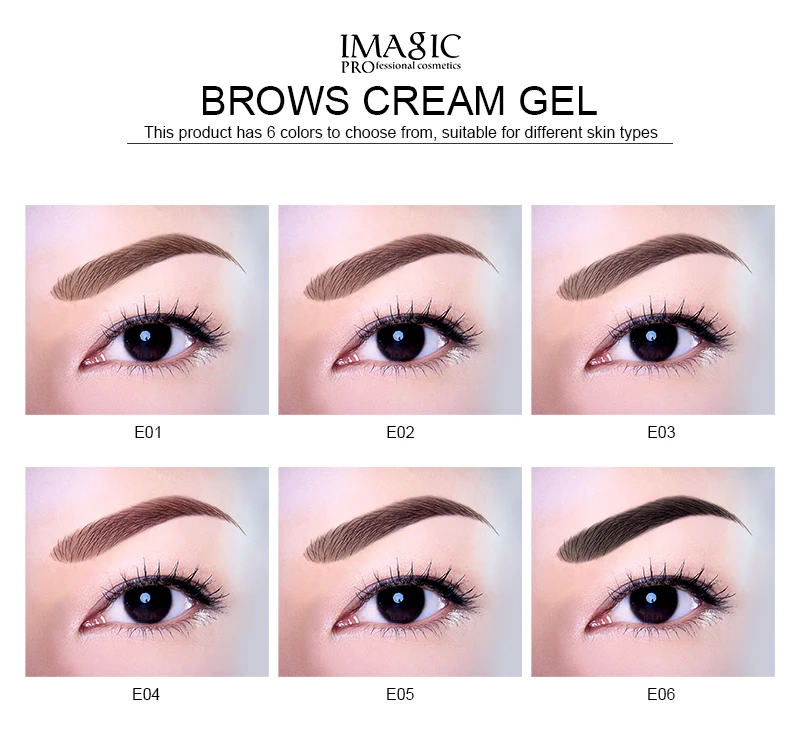 IMAGIC Professional Eyebrow Gel 6 Colors