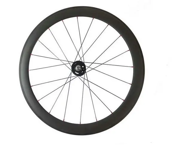 

700c 50mm carbon clincher front wheels Novatec 165SB 25/23mm wide 3k matte 20h basalt brake surface for track carbonio bike