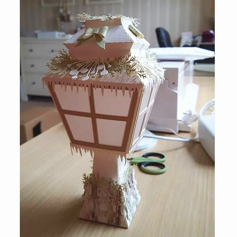 Фонарь Лампа металлические трафареты для пресс-формы для DIY Скрапбукинг Фото Альбом украшение тиснение поставщик рукоделие высечки
