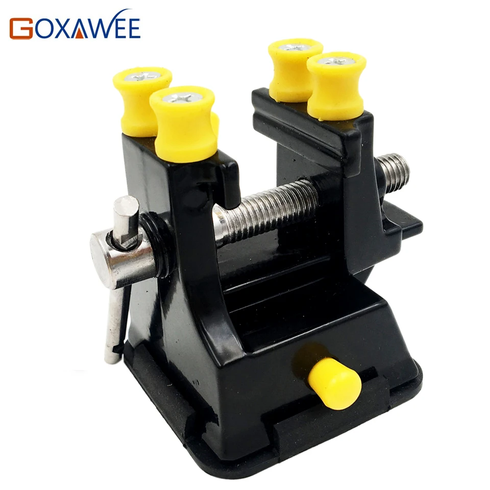 Mini Table Vice Adjustable Max 37mm Plastic Screw Bench Vise for DIY Jewelry Craft Repair Tools Dremel Power Tools Accessories3
