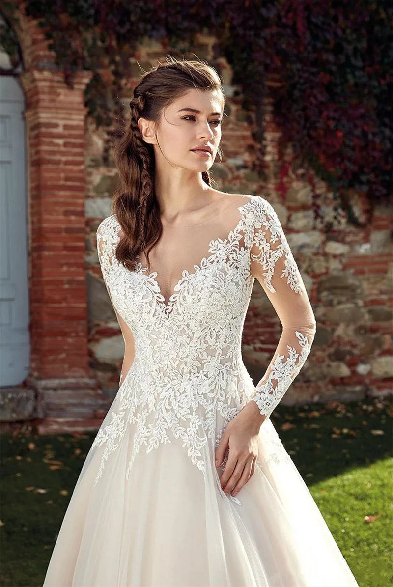 vintage-long-sleeve-wedding-dresses-a-line-sheer-neck-backless-with-button-covered-long-summer-bohemian-bridal-gowns (4)