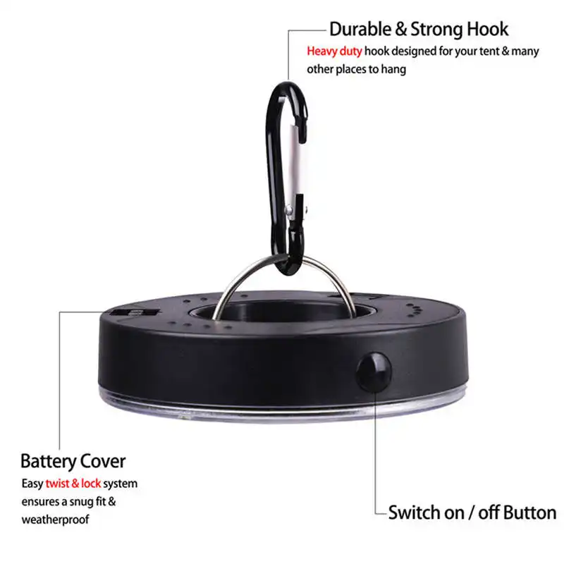 Camping Hanging Tent LED Bulb Hike Light Fishing Lantern Outdoor fanatic Emergency Lamps powerful led flashlight #4S10 (16)