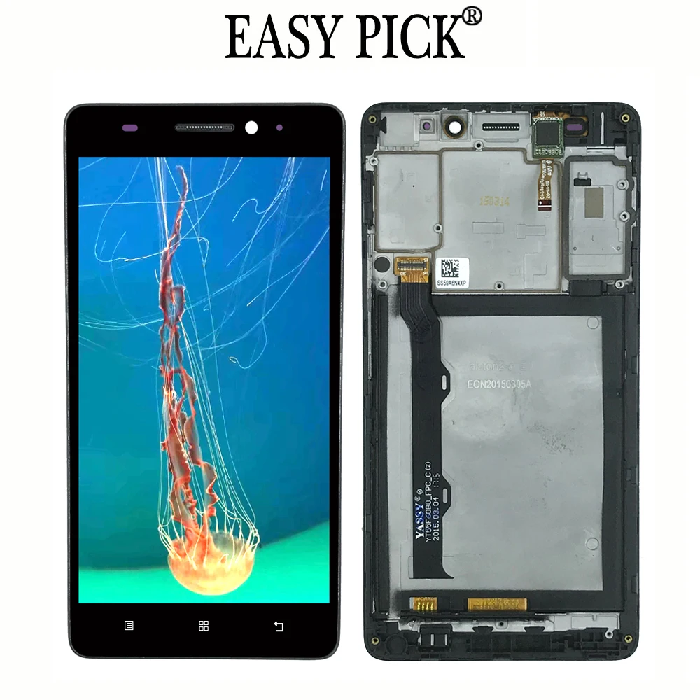 

For Lenovo S8 A7600 A7600M LCD Display Touch Screen Digitizer Assembly With Frame Tools