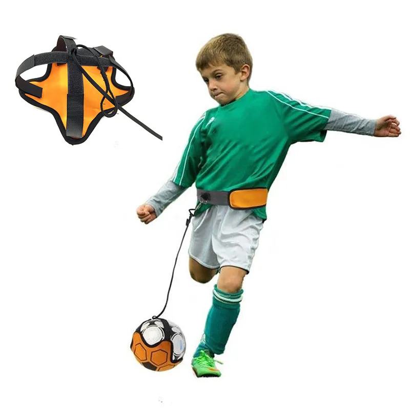 Practial 1PCS Adjustable Adult Children Auxiliary Circling Belt Kids Football Training Equipment Kick Solo Soccer Trainer Tool