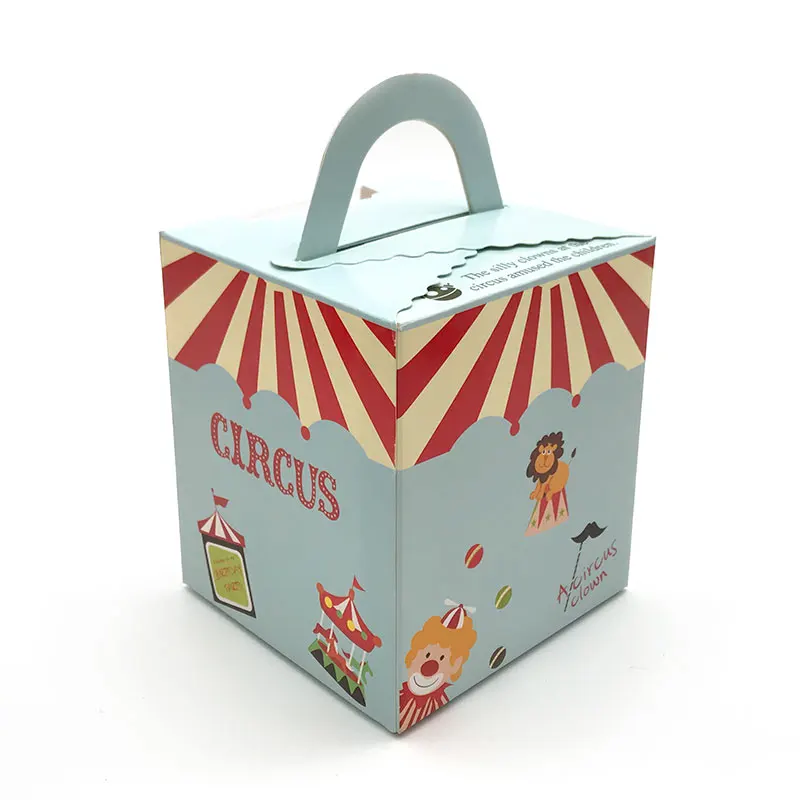 20 шт Цирк Красный солдат коробка для конфет с окном для Свадьбы Дети День рождения принадлежности конфеты упаковка для печенья, торта с держателем