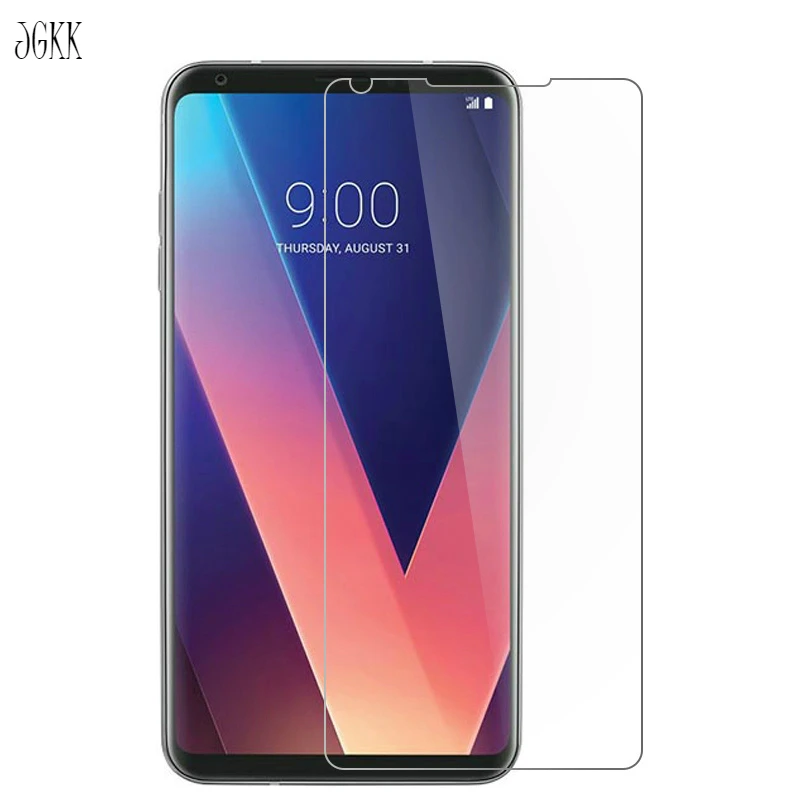 JGKK 2 шт стеклянный щит для LG V30 V20 V10 закаленное стекло Защита экрана X Power Q6 Leon