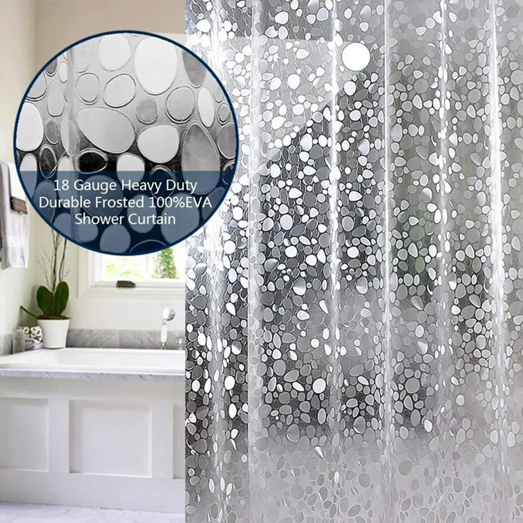 Занавески для душа с защитой от плесени водонепроницаемый домашний для дома для ванной для душа водонепроницаемый прозрачный занавеска для ванной