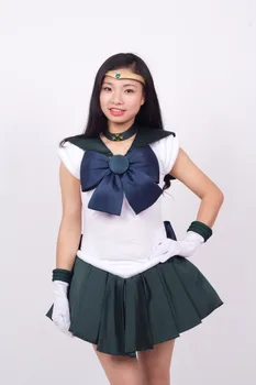 

Sailor Moon Women Deluxe Sailor Uranus Amara Costume Cosplay Uniform Fancy Dress