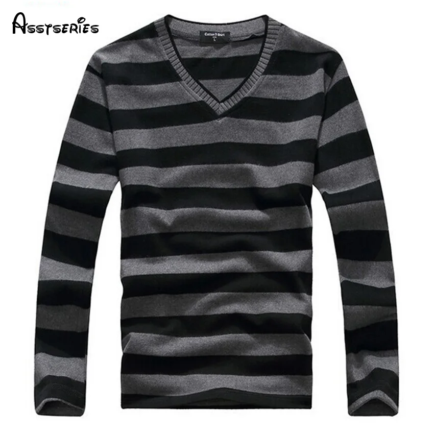 2018 Man Fashion Designer Brand Clothes Mens Jumper V Neck