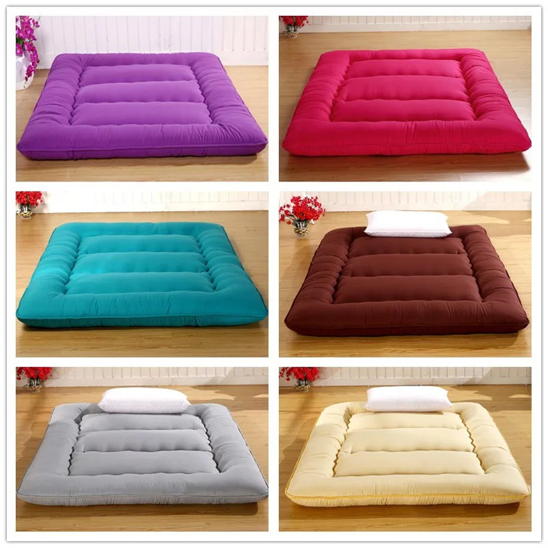 Slow Forest Queen Mattress Thickened Bed Mat Carpet Economy 1.8M Doubt Folding Mats Lazy Cushile Floor Sleeping Maon Sheet