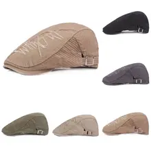 Мужская хлопковая кепка-восьмиклинка Newsboy, Мужская картуз, для вождения в гольф, летняя солнцезащитная Кепка, плоский берет
