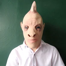 Hot Sale Latex Realistic UFO Alien Head Mask For Halloween Masquerade Prop Costume Party Cosplay Mask Film Performing Props