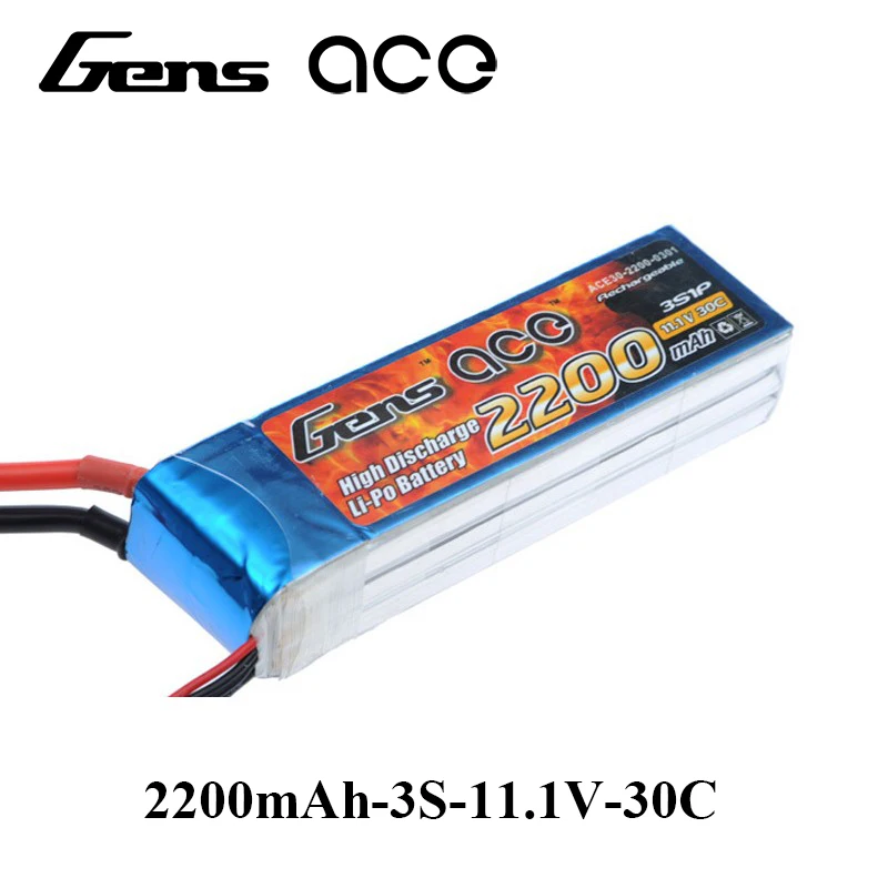 Gens ace 3S 11.1V 2200mAh 30C Lipo Gens ace 3S 11.1V 2200mAh 30C Lipo