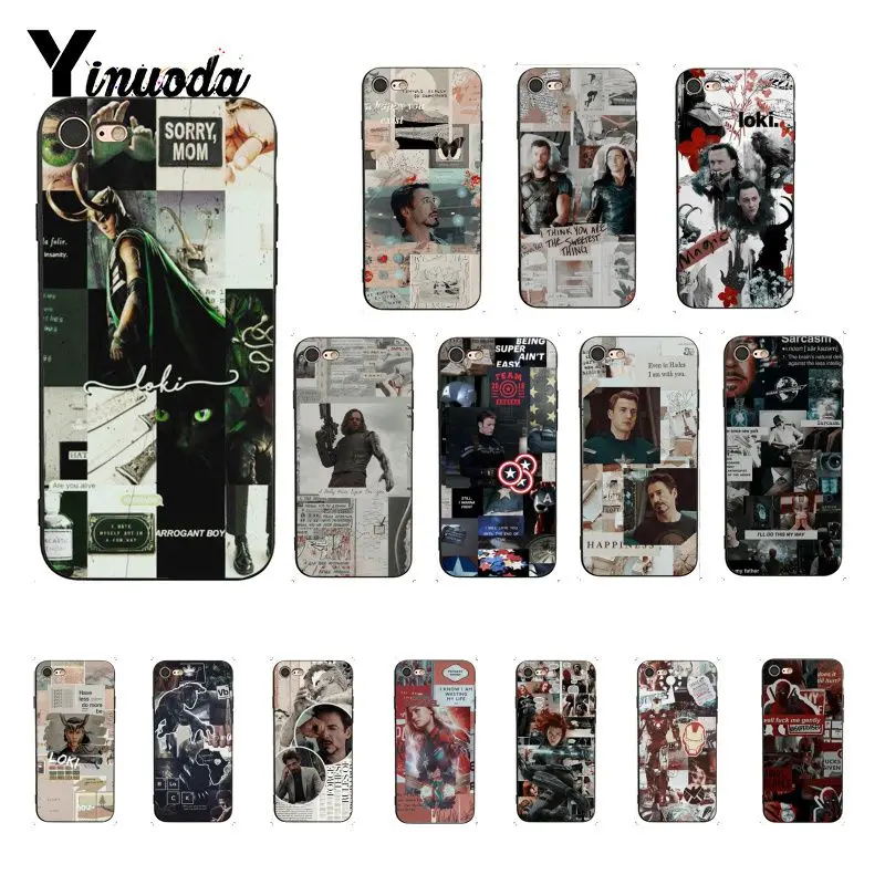 Цветной милый чехол для телефона Yinuoda The Avengers Thor loki Marvel iPhone 8 7 6 6S Plus X XS MAX 5 5S SE XR 10 |