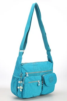 TEGAOTE Нейлоновые женские сумки на плечо, одноцветные сумки на молнии, женские сумки-мессенджеры, летние пляжные сумки через плечо, женские сумки - Цвет: sky blue