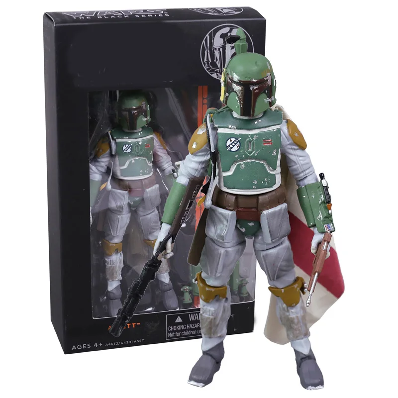 Черный серии ПВХ фигурка Коллекционная модель игрушки 14 типов - Цвет: BOBA FETT 06