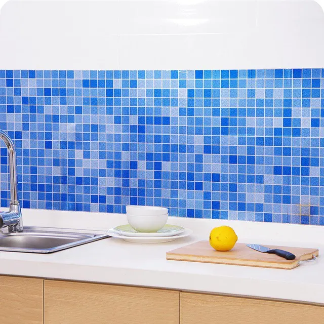 Diy Mosaik Tahan Air Aluminium Foil Diri Adhensive Anti Minyak Dapur Diy Mosaik Tahan Air Aluminium Foil Diri Adhensive Anti Minyak Dapur Wallpaper Panas Stiker Dinding