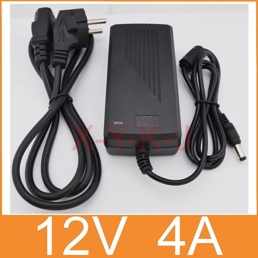 20pcs New 12V 4A AC 100V-240V Converter Adapter DC 48W Power Supply plug 5.5mm x 2.5mm for 5050/3528 LED Light LCD Monitor | Обустройство