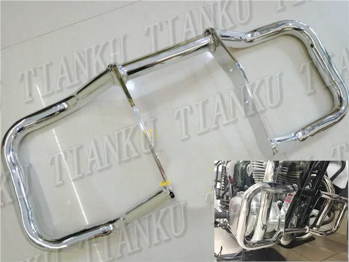 Chrome Motorcycle Metal Engine Guard Crash Bar For kawasaki W400 w650 w800in Instruments from
