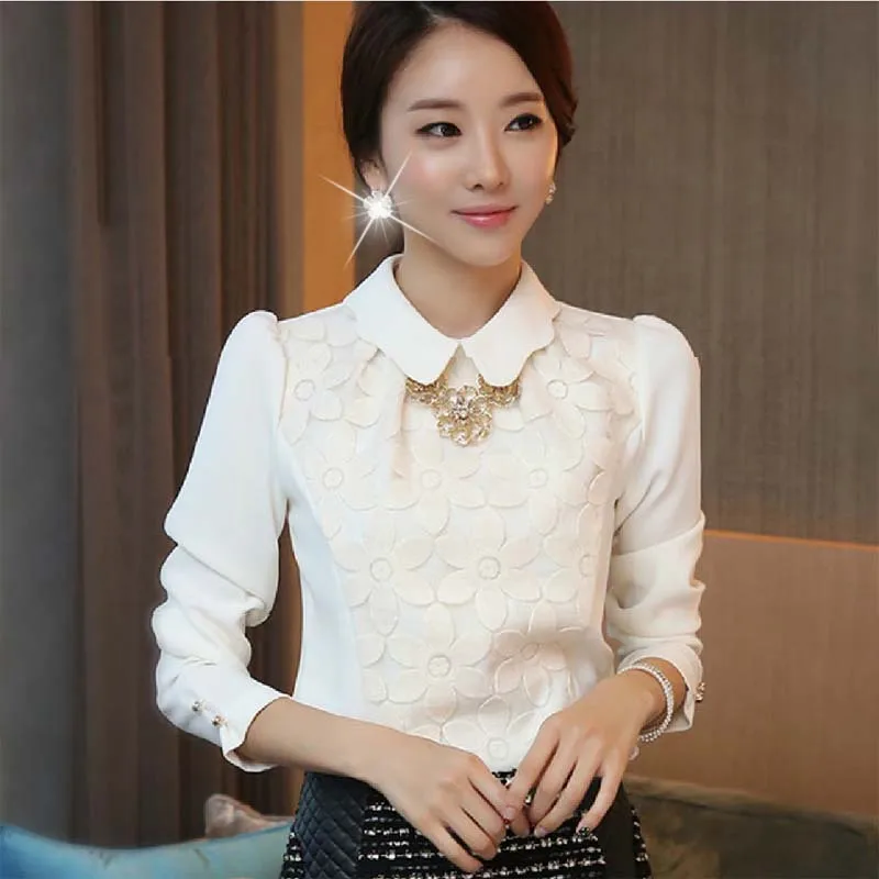 Nice New Autumn Puff long sleeve font b Shirt b font font b Women b font