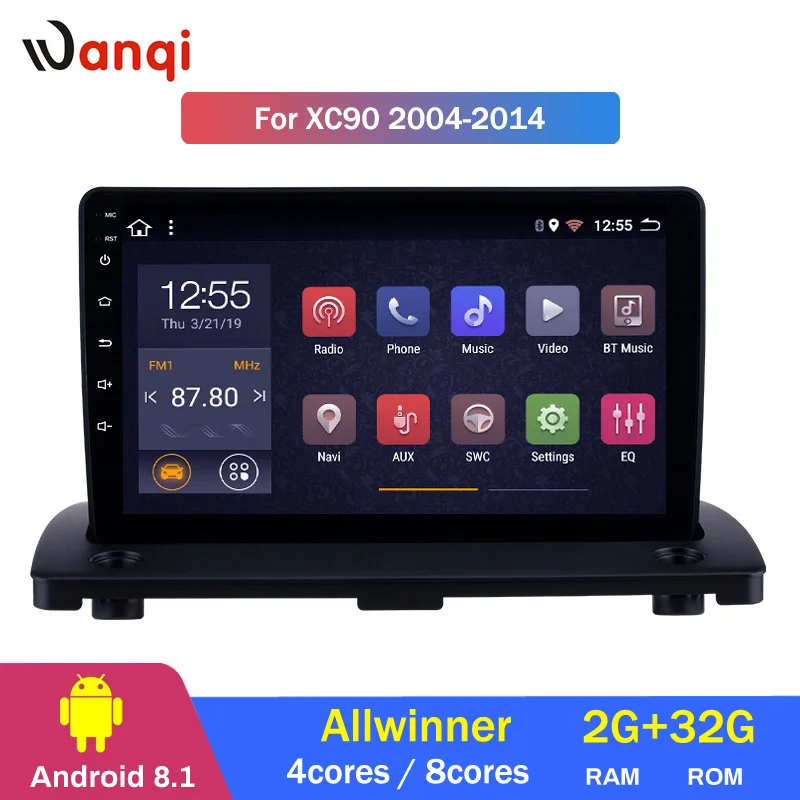 

2G RAM 32G ROM Android 8.1 Car GPS Navigation for 2004-2014 Volvo XC90 Radio Multimedia Player with Bluetooth Mirror Link WIFI