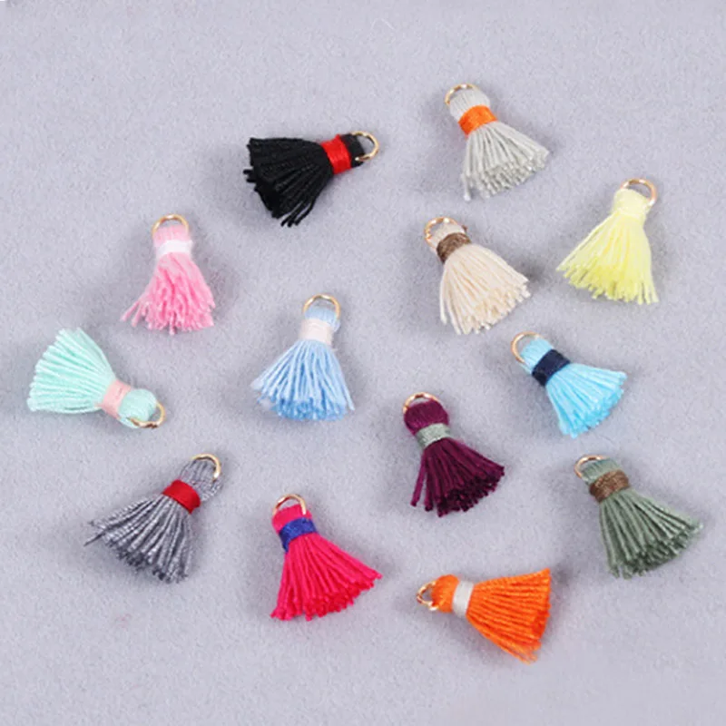 

Earring tassels DIY Accessories 2cm jewelry making Tassel cotton hand made jewelry bursh accessories bag loop 10PCS/Lot DIY