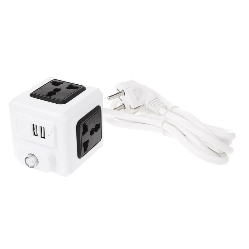 

Smart Home Cube EU / US / UK Plug 4 Outer Extension Adapter Universal Socket