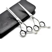5 OFF HUNTERrapoo 6 0 inch Professional Hair Scissors set Teeth Thining Scissor Flat Shears Barber