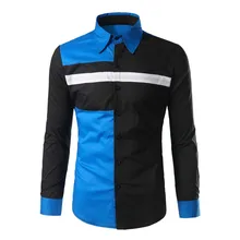 Мужская летняя рубашка, мужские рубашки с коротким рукавом с карманами и пуговицами, облегающие топы, футболки с отложным воротником, хлопковая Повседневная блуза, модная#30