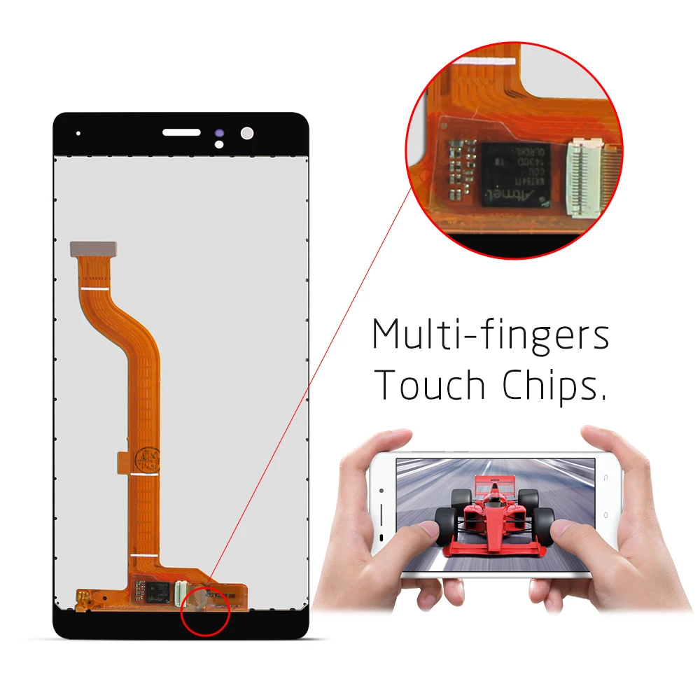 5.2'' 1920x1080 For Huawei P9 LCD Display Touch Screen Digitizer Assembly For HUAWEI P9 LCD Screen EVA-L09 EVA-L19 EVA-AL00