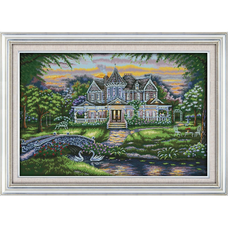 Buy The manor landscape Counted Cross Stitch 11CT 14CT