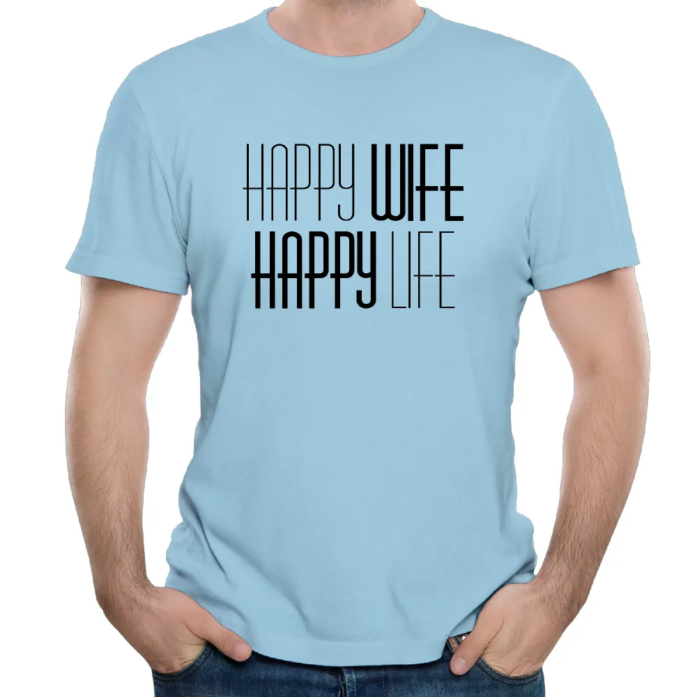 T Shirt Happy Wife Happy Life
