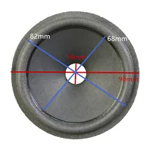 3,5 дюймовый низкочастотный громкоговоритель Бумага конус(90 мм* 82 мм* 68 мм* 14 мм) высота 20 мм с пеной динамик edge Бумага конус