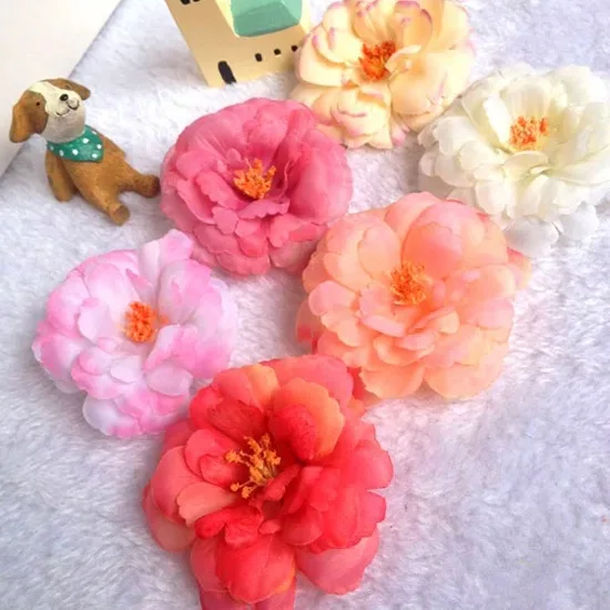 

newest multi color Bohemia flower Blooming Fabric Flower Brooch Hair Clip Boutique Hair Accessories hair pin for girl gift