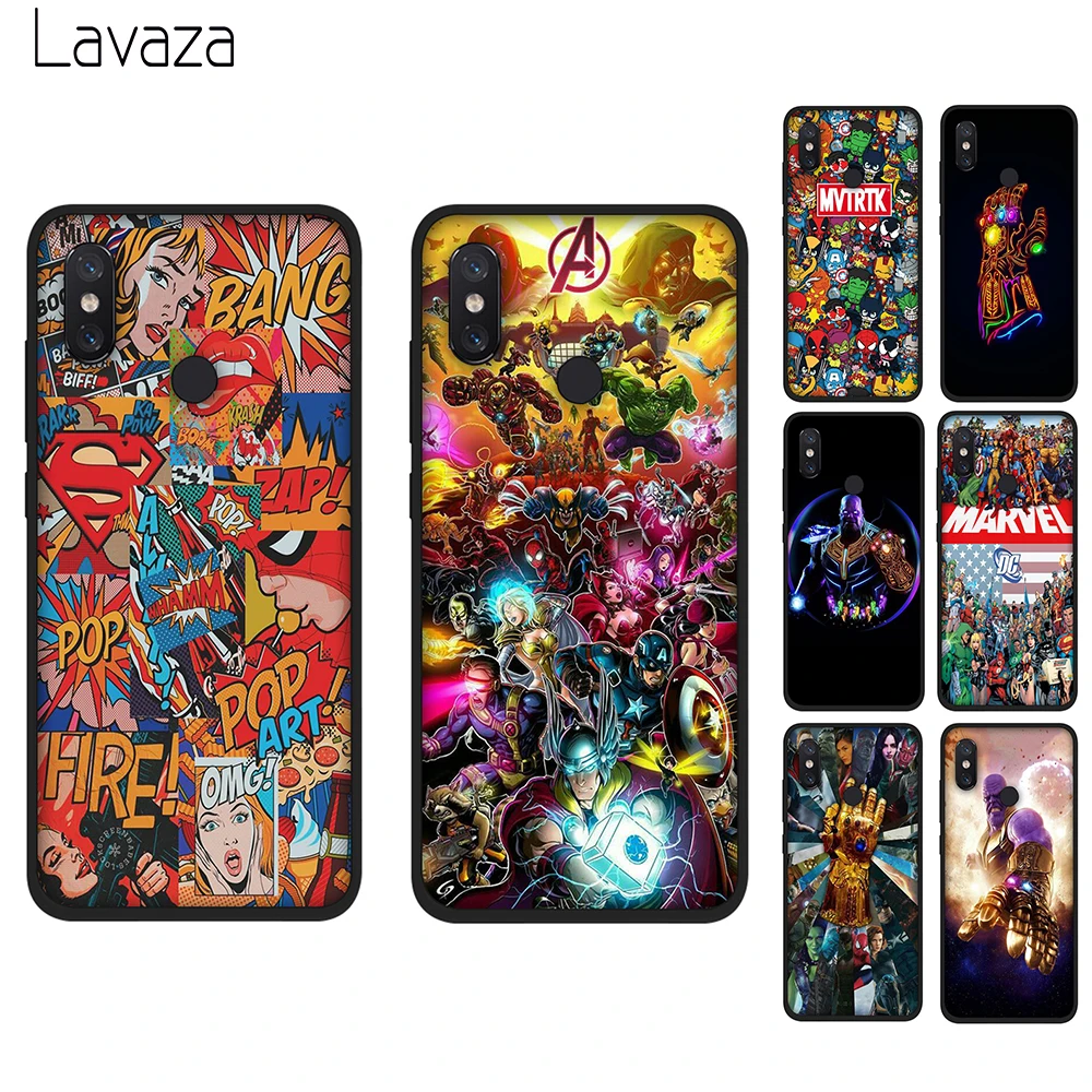 

Lavaza The Avengers Marvel Soft Silicone Cases Cover for Xiaomi Redmi 4A 6A S2 Note 7 4 4x 5 6 Pro 5A Prime TPU Case
