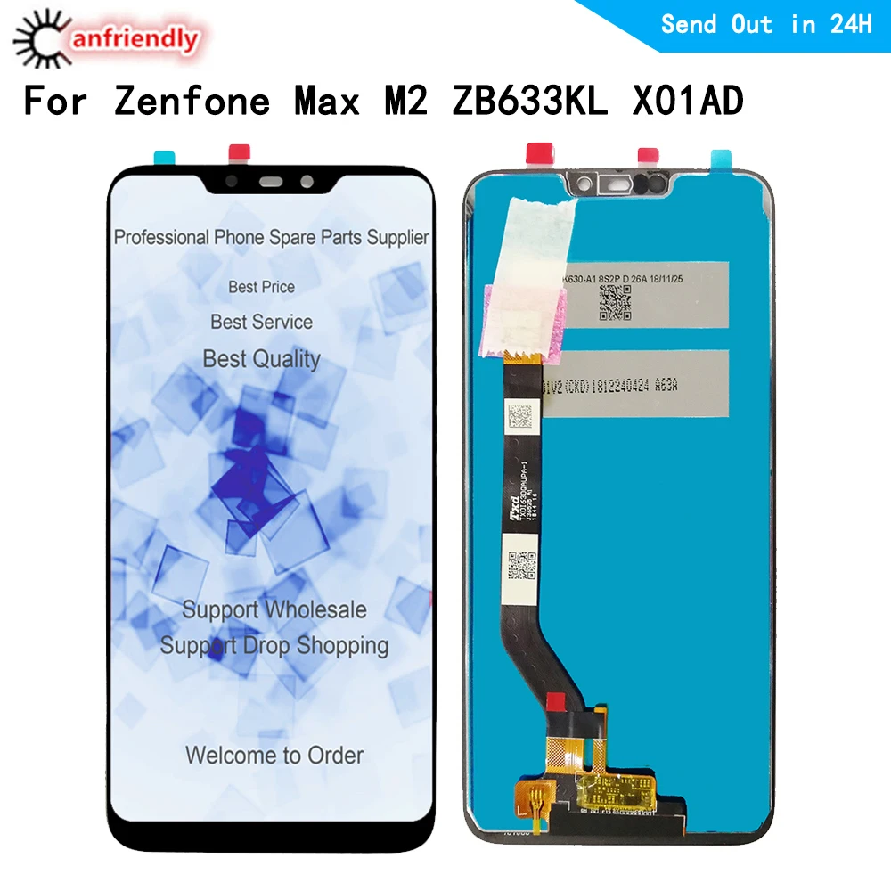 Жк дисплей 6 26 дюйма для Asus Zenfone Max (M2) ZB633KL X01AD жк с сенсорной панелью сенсорный