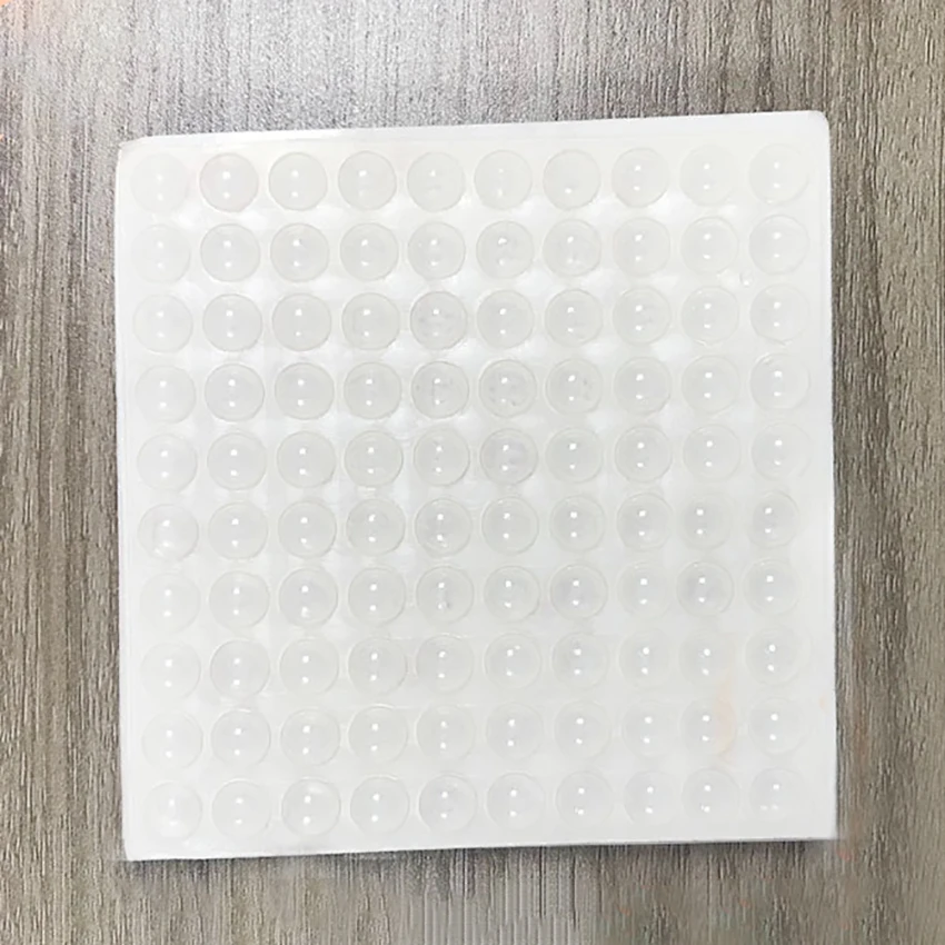 1pc-100grains силиконовый прозрачный резиновый дверной коврик для шкафа самоклеющиеся наклейки премиум резиновые Защитные колодки ловит 10 мм* 2 мм