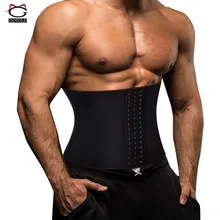Мужской триммер для талии Премиум похудения Пояс для пота Регулируемый Брюшной шнек тренажер живот сауна для похудения корсет с крючками