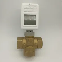 ЖК-привод радиатора клапаны с контролем температуры Электрический привод Программирование недели термостатический клапан радиатора 3 способа DN25